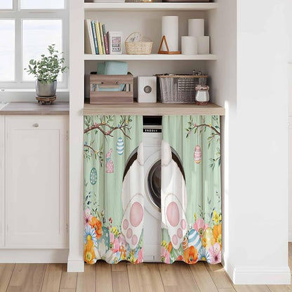 Easter Kitchen Curtains 45 Inch Long 2 Panel Set, Rod Pocket Window Treatment - Image 7