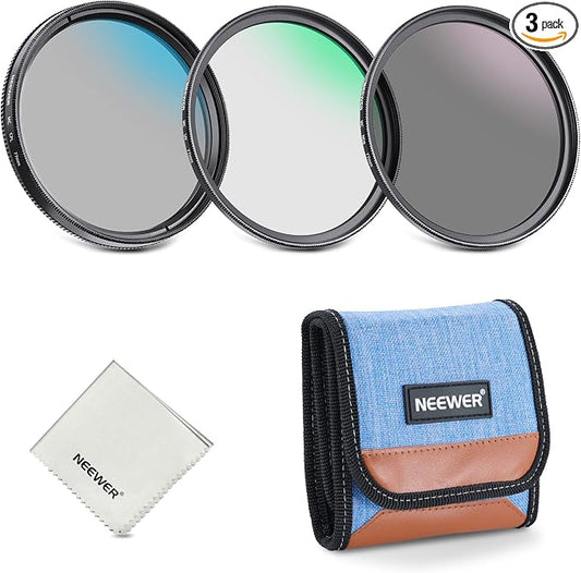 NEEWER 77mm UV/CPL/ND Lens Filter Kit, UV Protection + Circular Polarizing + by Neewer