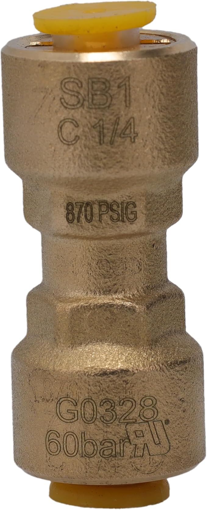 Supplying Demand SB1 1/4 Inch Quick Connect HVAC Brass Coupler Fitting by SupplyingDemand