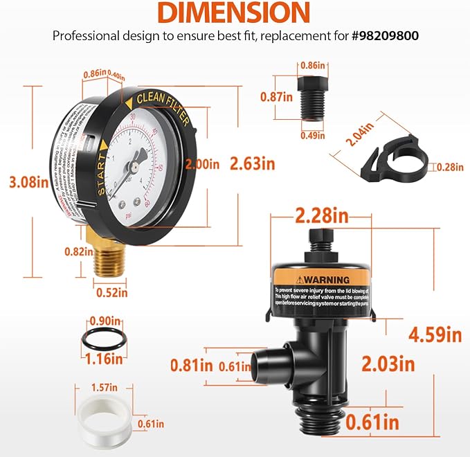 98209800 High Flow Manual Relief Valve/Air Relief Manual Valve Assembly - Image 6