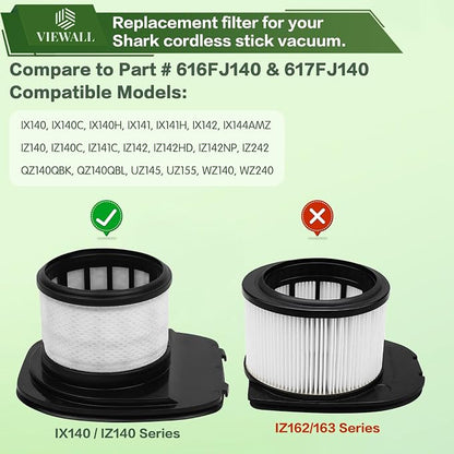 IX141 Filter Replacement for Shark IX141AMZ IX140 IX142 IX144 IZ140 IZ141 IZ142 - Image 2