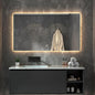 500 X800 mm Illuminated Backlit LED Bathroom Mirror, Wall Mounted Multifunction by JSLJDM