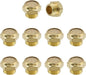Wealrit 10 PCS Pneumatic Exhaust Mufflers, 1/8" Male Thread Hex Copper Air by Wealrit