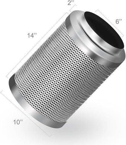 iPower GLFANXEXPSET6D25CHUMD 6 Inch 294 CFM Inline Filter 25 Feet Ducting - Image 3