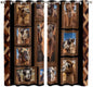 2 Panel Kitchen Cafe Curtains, Desert Camels Sunlight Filtering Nature Air by Hokiten