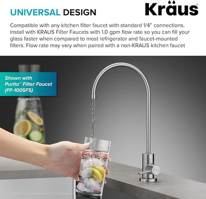 KRAUS Purita 2-Stage Carbon Block Under-Sink Water Filtration System - Image 11