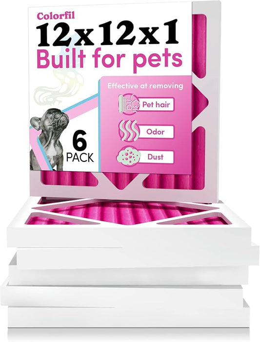 Colorfil 12x12x1 Air Filter | Made in the USA | Color Changing | Remove Cat and by ColorfilAirFilters