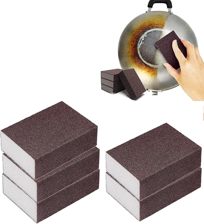 Nano Carborundum Sponge, Emery Sponge Kitchen Pot Brush by Unknown