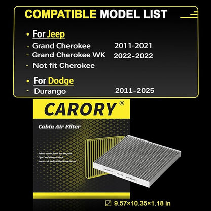 Cabin Air Filter w/Activated Carbon - Image 2
