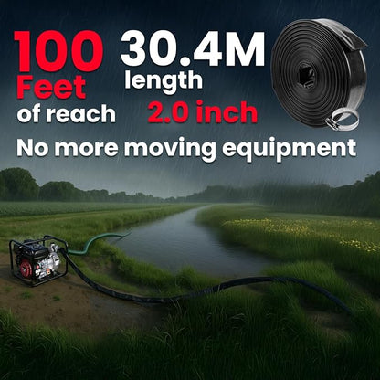 XtremepowerUS Backwash Hose Extra Heavy-Duty Pool Drain Hose 2" x 100 ft – 47 - Image 6