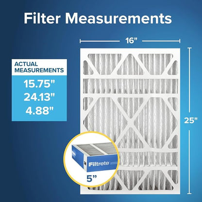 Filtrete 16x25x5 AC Furnace Air Filter, MERV 13, MPR 1900, Premium Allergen - Image 2