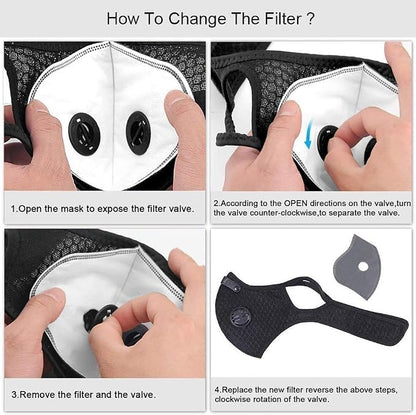 30 Pcs Activated Carbon Face Filters Anti Dust Replacements Parts - Image 5