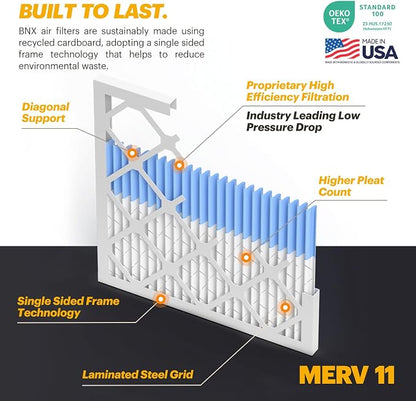 BNX TruFilter 16x25x2 Air Filter MERV 11 - Image 4