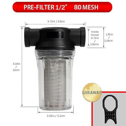 BUPUROTT Water Pump Strainer Inlet Filter - Image 2