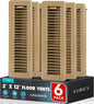 VOISEN Floor Register 2x12, 6 Pack Floor Vent Covers, Steel Adjustable Air by VOISEN