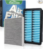 1Pcs HEPA Cabin Air Filter and 1Pcs Engine Air Filter Fit by Forccord