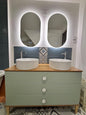 LUVODI Smart LED Bathroom Mirror: 35”x24” Large Wall Mounted Oval Vanity Mirror by LUVODI