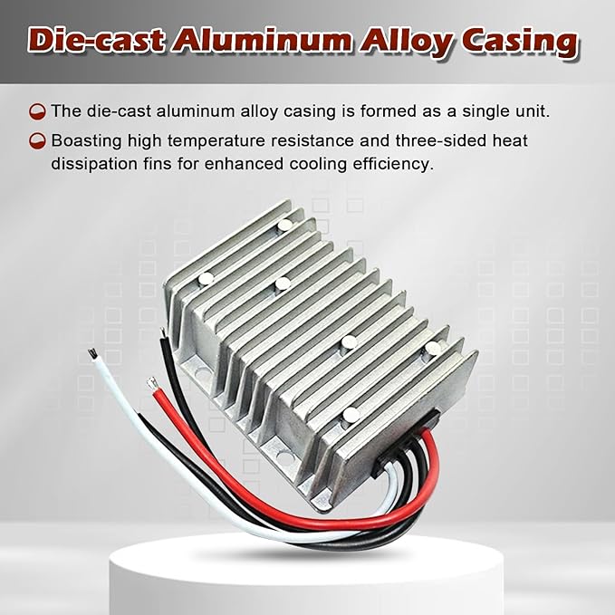 12V to 24V DC Step Up Converter Boost Converter 25A 480W Voltage Regulator Waterproof Power Adapter for Golf Cart Club Car LED Light