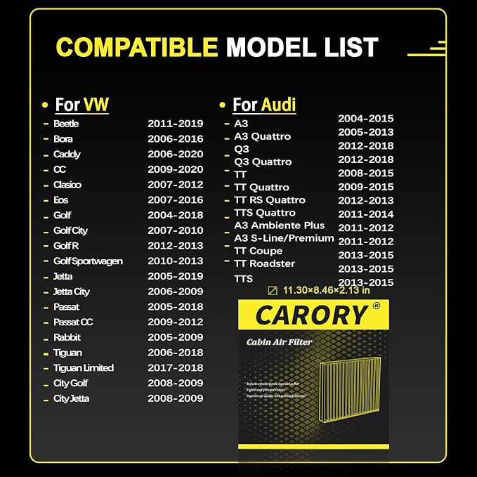 Cabin Air Filter w/Activated Carbon - Image 2