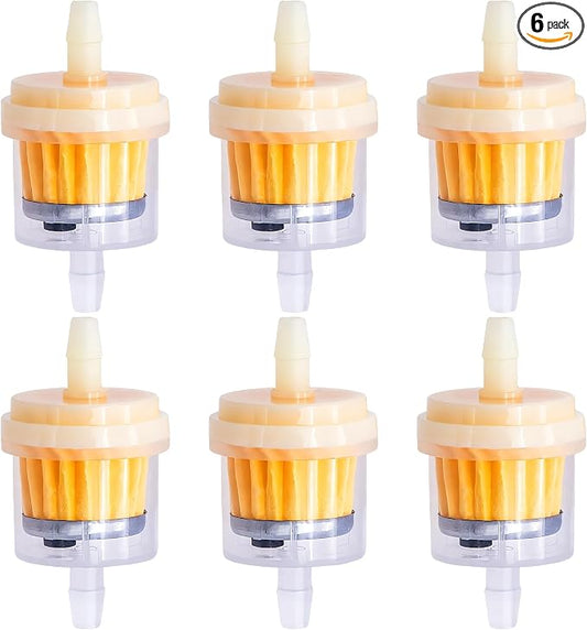6PCS 1/4" 6mm-7mm Gas Inline Fuel Filter, by MEAJOO