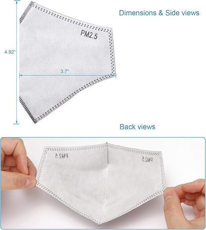 New 3D Cutting PM 2.5 Activated Carbon Filter Insert, 5 Layers Pm 2.5 Filter - Image 3