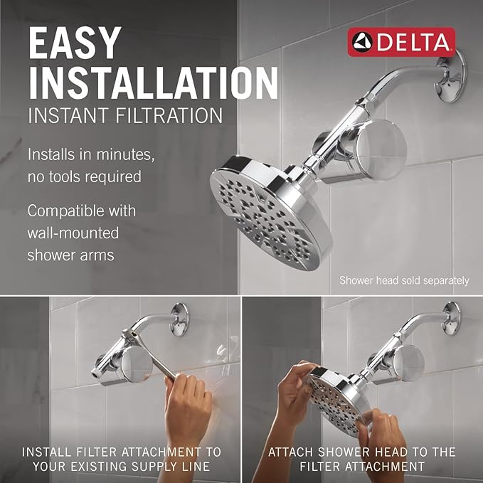 Delta Faucet Clarifi Standard Shower Filter Attachment - Image 5