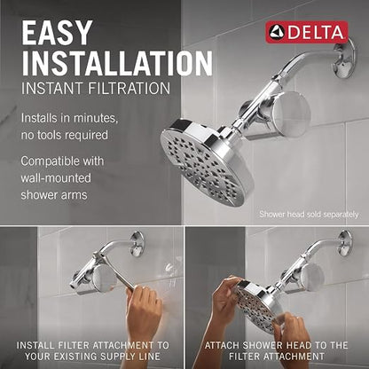 Delta Clarifi Standard Shower Filter Attachment Chrome - Image 4