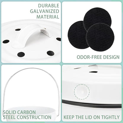Vipush Compost Bin Kitchen Countertop Compost Bin - Image 4