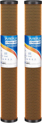PUREPLUS 5 Micron 20" x 2.5" Whole House Coconut Shell Activated Carbon and KDF by PUREPLUS
