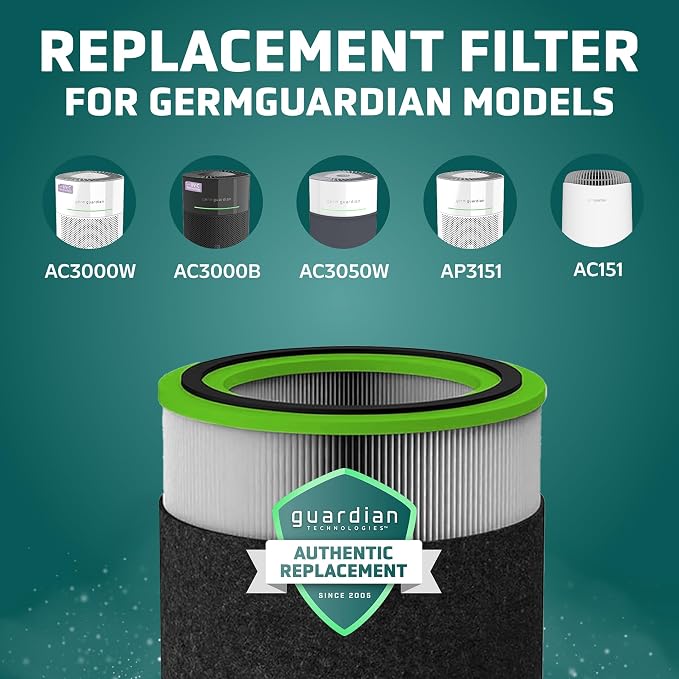 GermGuardian Filter V Toxin Clear HEPA Genuine Air Purifier Replacement Filter - Image 3