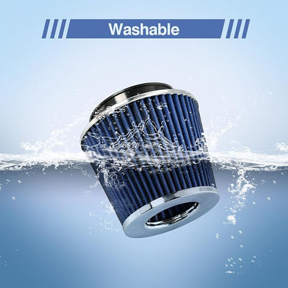 Universal Clamp On Air Intake Filter fits 3 In /3.5 In /4 In Three Different - Image 6