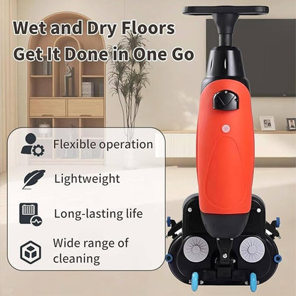 Rechargeable Floor Cleaner and Wet Dry Floor Machine, Dual-Brush Heads - Image 7