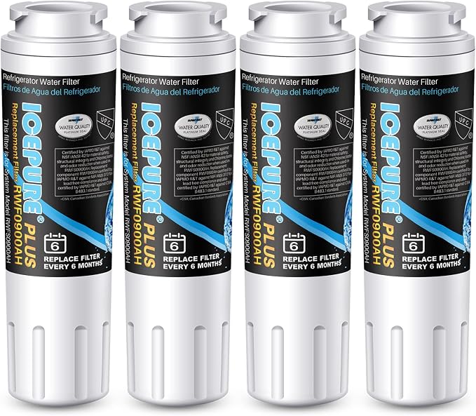 ICEPURE PLUS NSF/ANSI 53 Certified UKF8001 Refrigerator Water Filter Compatible by ICEPURE
