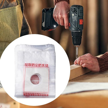 Electric Hammer Dust Bag – Drill Dust Sealr, Hole Saw Catcher | 100PCS Fine - Image 9