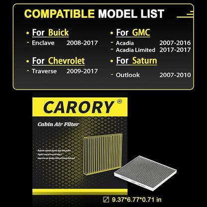 Cabin Air Filter w/Activated Carbon - Image 2