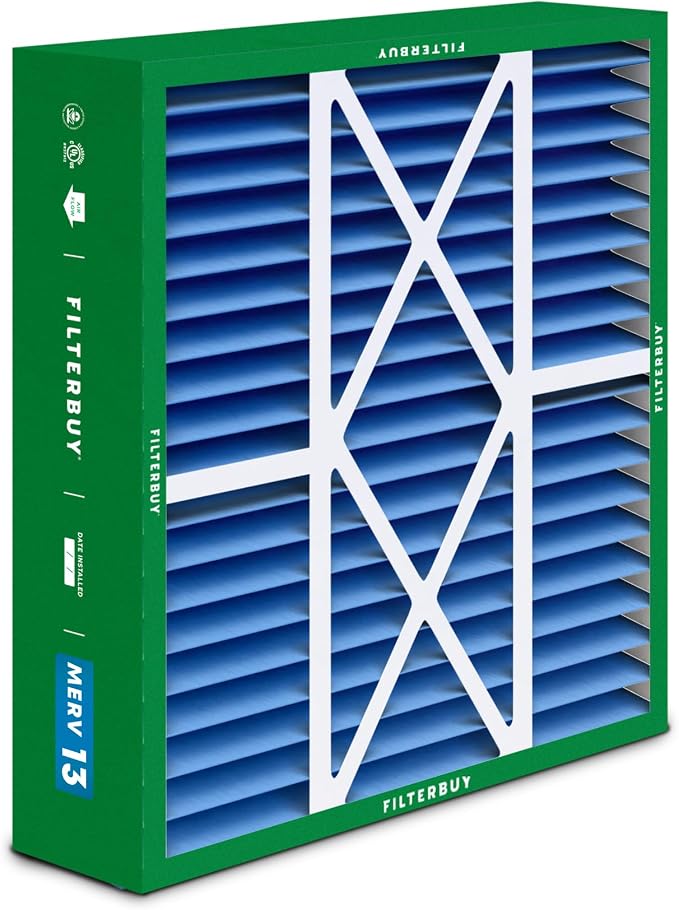 Filterbuy 16x20x5 Air Filter MERV 13 Optimal Smoke & Allergy Defense, Pleated - Image 8