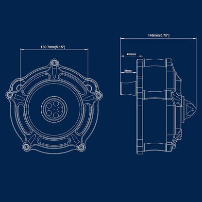 Air Filter Cleaner for Harley Davidson Air Intakes Sportster XL 883 1200 Models - Image 5
