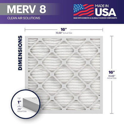 BNX TruFilter 16x16x1 Air Filter MERV 8 - Image 2