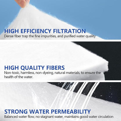 UBeesize Aquarium Filter Media Floss, 12 ft Cut to Fit Pond Filters - Image 4