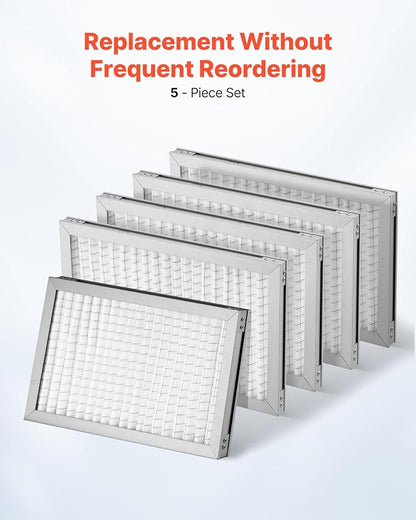 VEVOR Lab Fume Hood Filter, 14.06 x 8.74 x 0.83 in, 5 Pieces Replacement - Image 6