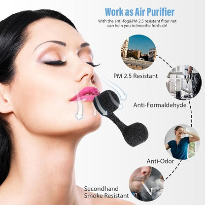 200 Pieces Nose Plug Filter Disposable Nose Dust Filters Bulk Sponge Nostril - Image 5