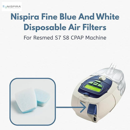 Nispira Fine Blue and White Disposable Air Filters Compatible - Image 2