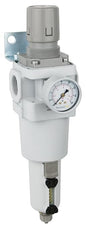 PneumaticPlus SAW600-N10BG-MEP Compressed Air Filter Regulator Piggyback Combo by PneumaticPlus