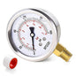 0-100 Psi Glycerin Liquid Filled Low Pressure Gauge, 2.5" Dial Size, 1/4" NPT by BPSSDI