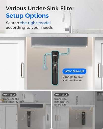 Waterdrop 15UA-UF 0.01 μm Ultra Filtration Under Sink Water Filter System - Image 6