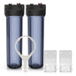 Max Water Whole House 20" x4.5" Purple Clear WH Water Filter Housing 1 inch by MaxWater