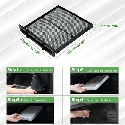 CF12775 Cabin Air Filter With Activated Carbon Compatible with Subaru Forester - Image 4