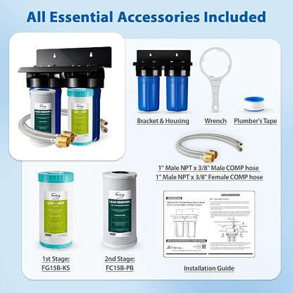 iSpring US21B-CPB 4-Layer High Capacity Under Sink Water Filter, Bad Taste & - Image 8