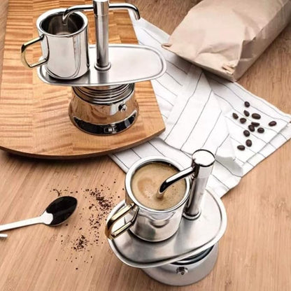 50ML 200ML Single Spout Mocha Pot Classic Stovetop Coffee Maker Stainless Steel - Image 4