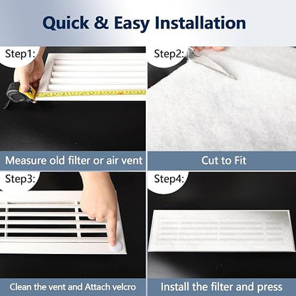 MERV 8 Air Vent Filters, Electrostatic Triple Vent Filter - Image 7